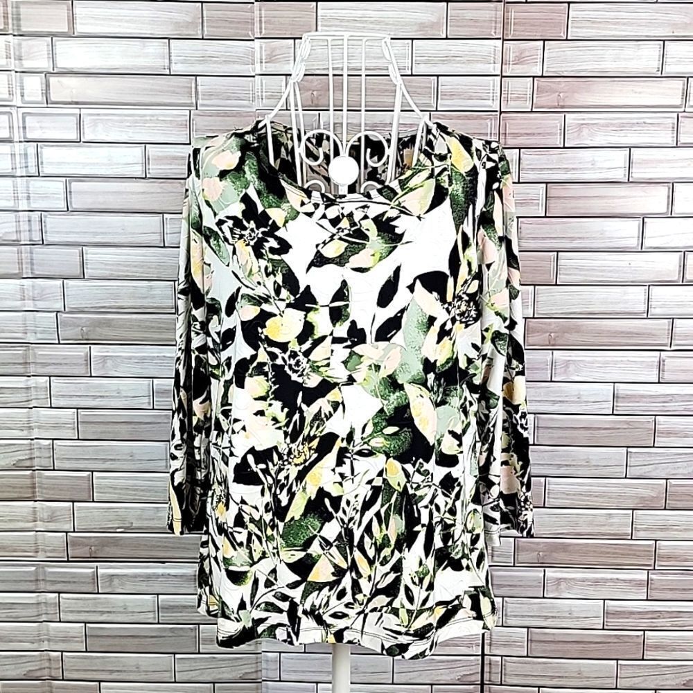 JM Collection floral print top Size MP